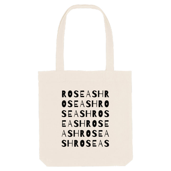 Rose Ash ordlek tygkasse – tygkasse från PinShirt