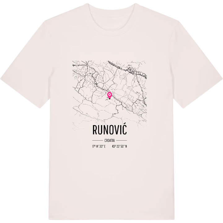 Runović karta t-shirt – t-shirt från PinShirt