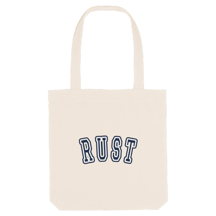 Rust college tygkasse – tygkasse från PinShirt