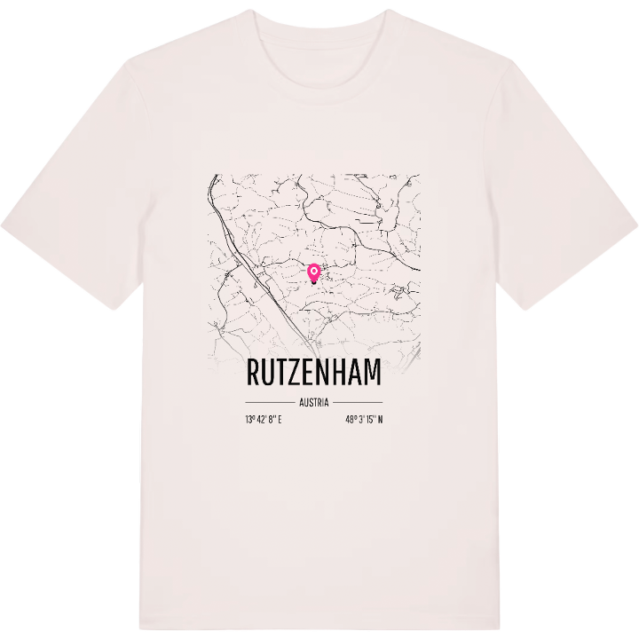 Rutzenham karta t-shirt – t-shirt från PinShirt