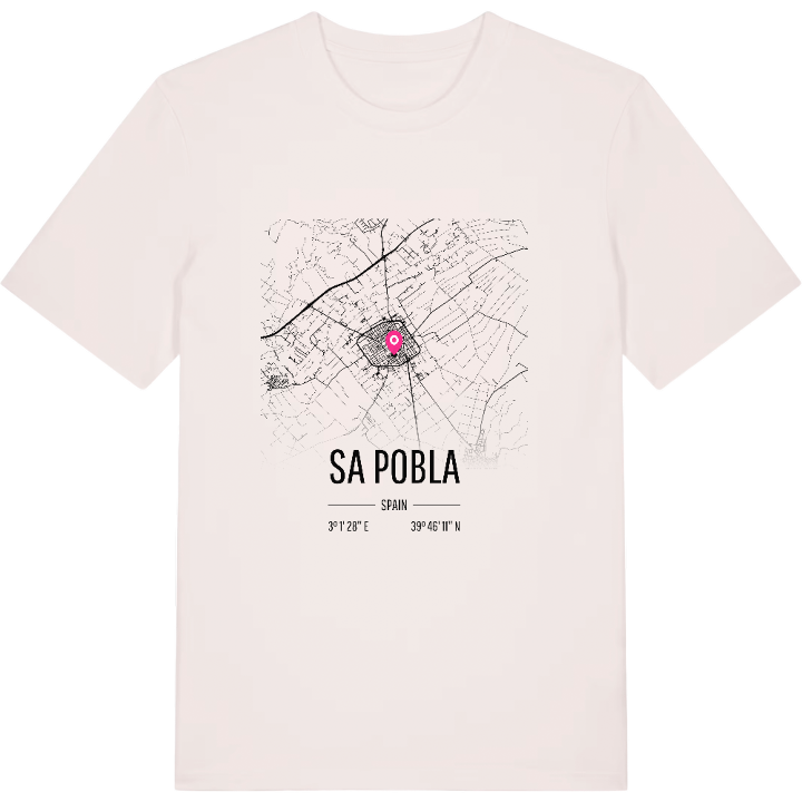 Sa Pobla karta t-shirt – t-shirt från PinShirt