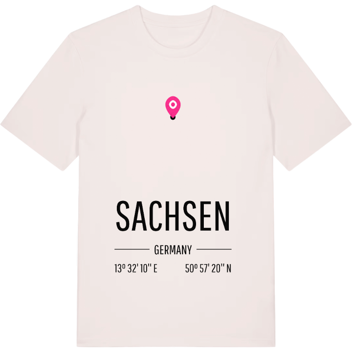 Sachsen karta t-shirt – t-shirt från PinShirt