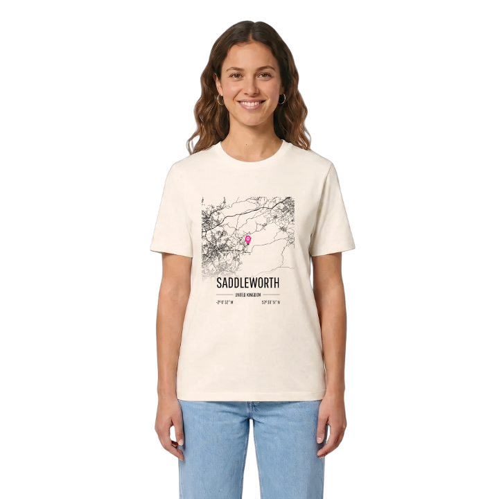 Saddleworth karta t-shirt – t-shirt från PinShirt