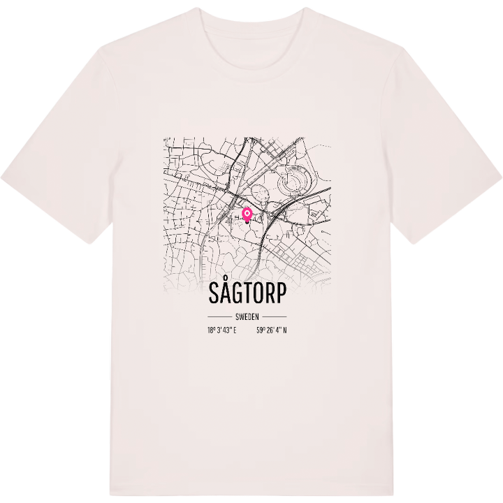 Sågtorp karta t-shirt – t-shirt från PinShirt
