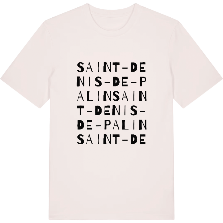 Saint-Denis-de-Palin ordlek t-shirt – t-shirt från PinShirt