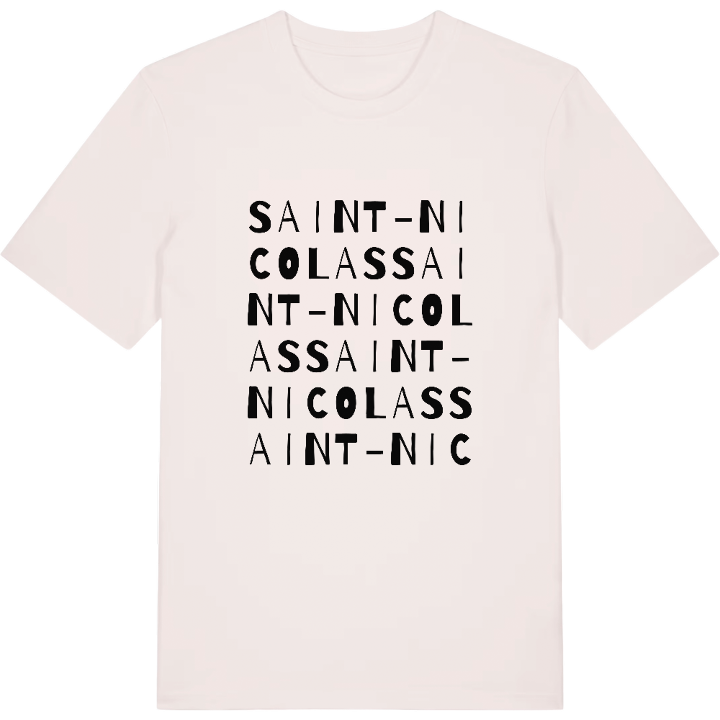 Saint-Nicolas ordlek t-shirt – t-shirt från PinShirt