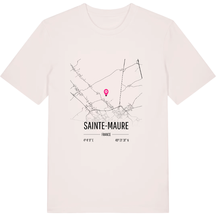 Sainte-Maure karta t-shirt – t-shirt från PinShirt