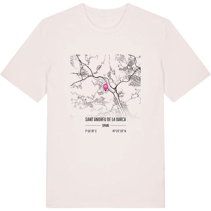 Sant Andreu de la Barca karta t-shirt – t-shirt från PinShirt