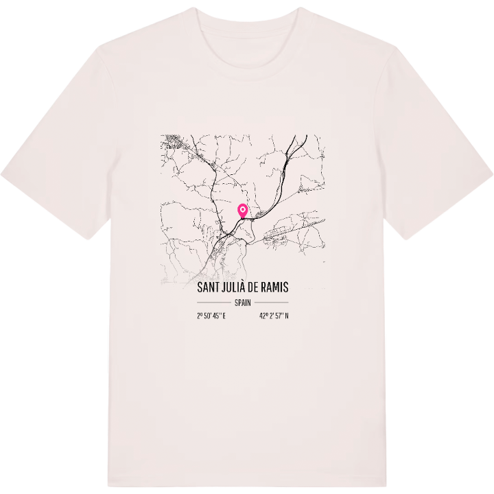 Sant Julià de Ramis karta t-shirt – t-shirt från PinShirt