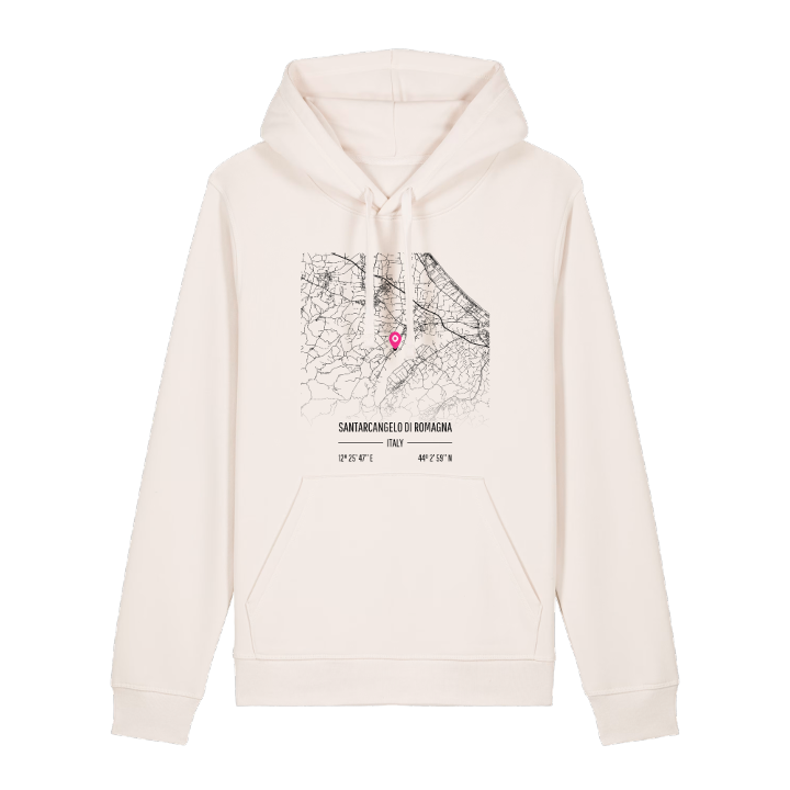 Santarcangelo di Romagna karta hoodie – hoodie från PinShirt