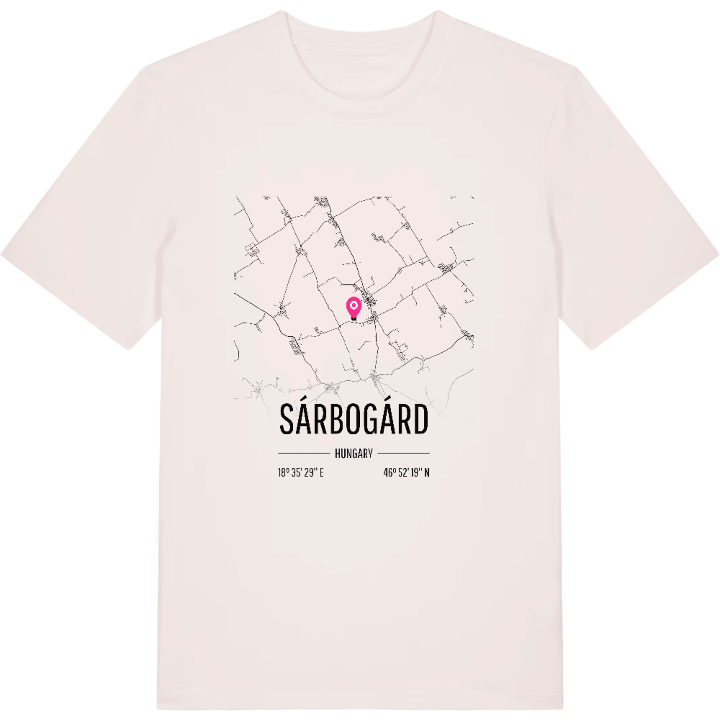 Sárbogárd karta t-shirt – t-shirt från PinShirt