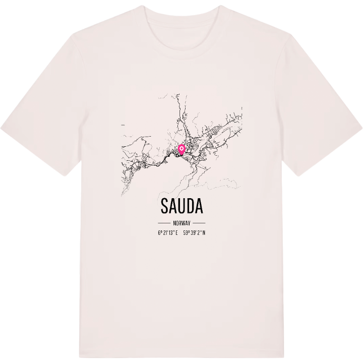 Sauda karta t-shirt – t-shirt från PinShirt