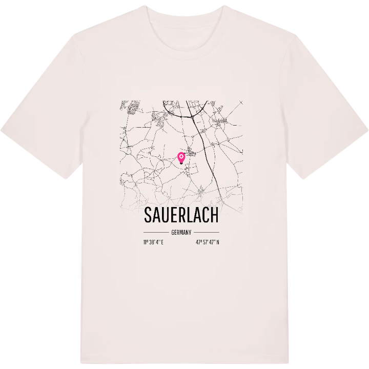 Sauerlach karta t-shirt – t-shirt från PinShirt