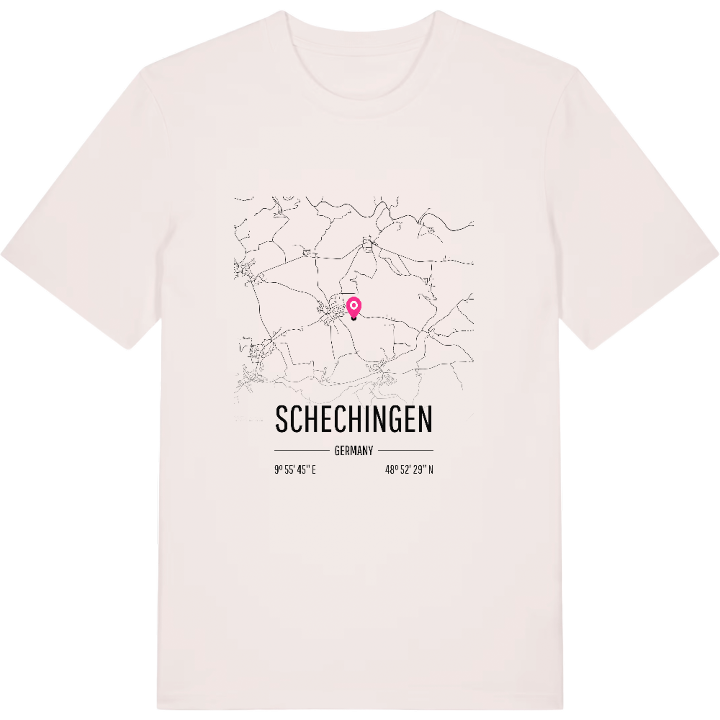Schechingen karta t-shirt – t-shirt från PinShirt