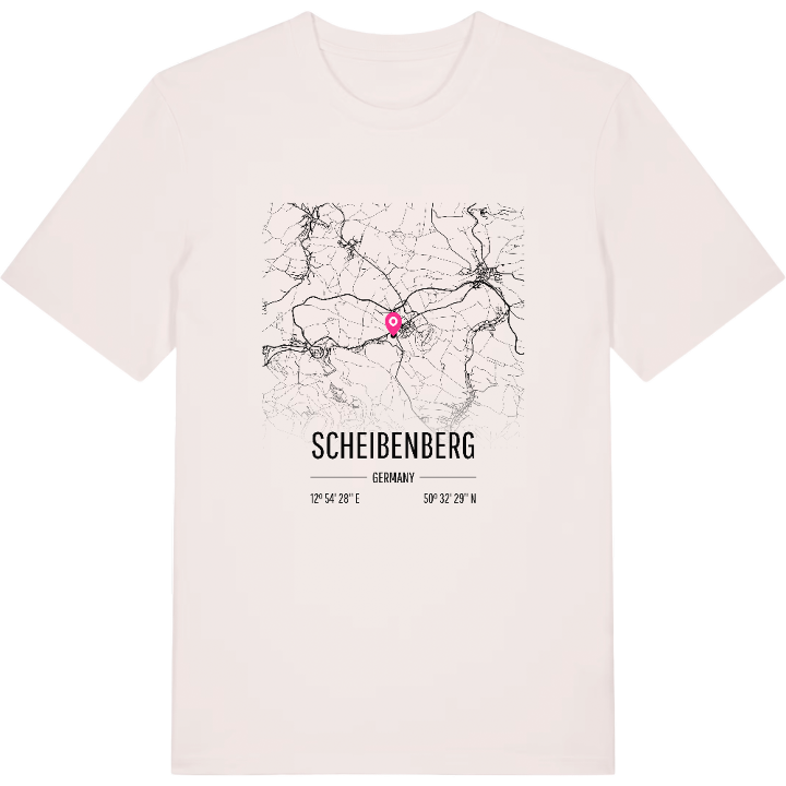 Scheibenberg karta t-shirt – t-shirt från PinShirt