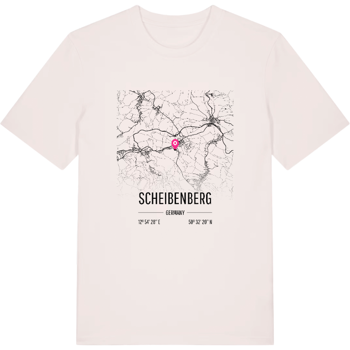 Scheibenberg karta t-shirt – t-shirt från PinShirt