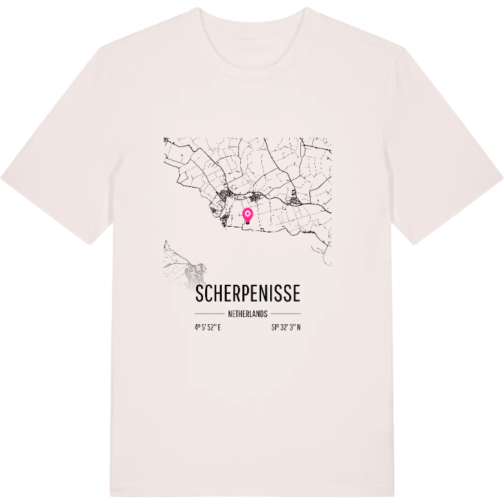 Scherpenisse karta t-shirt – t-shirt från PinShirt