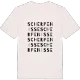 Scherpenisse ordlek t-shirt