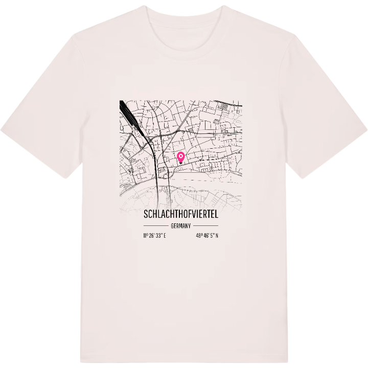 Schlachthofviertel karta t-shirt – t-shirt från PinShirt