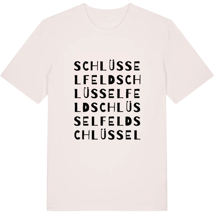 Schlüsselfeld ordlek t-shirt – t-shirt från PinShirt