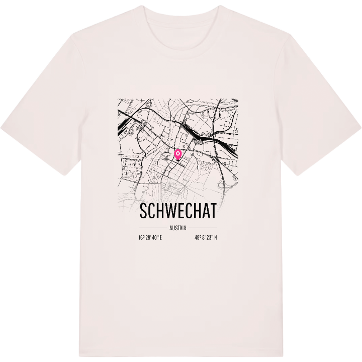 Schwechat karta t-shirt – t-shirt från PinShirt