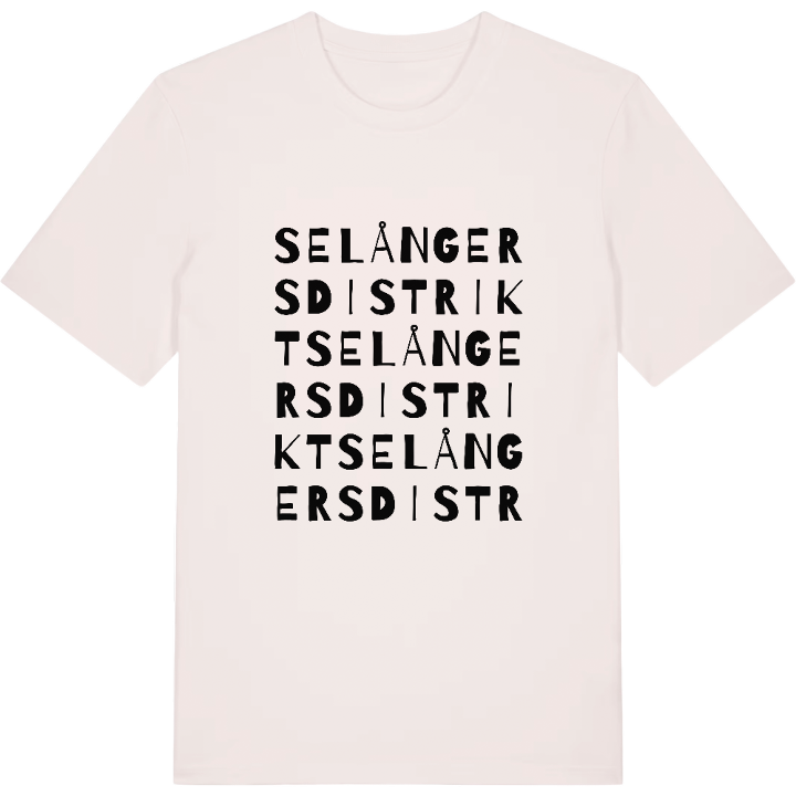 Selångers distrikt ordlek t-shirt – t-shirt från PinShirt