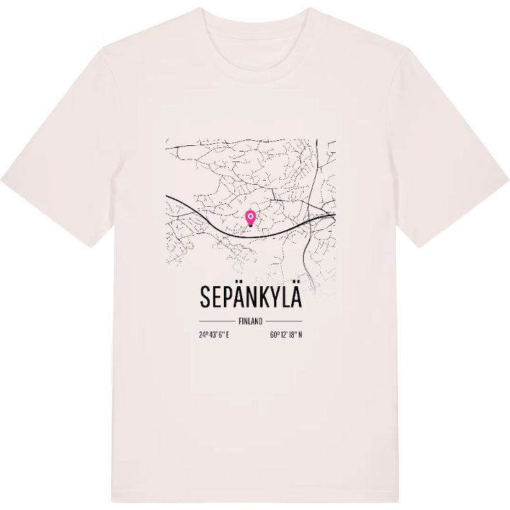 Sepänkylä karta t-shirt – t-shirt från PinShirt