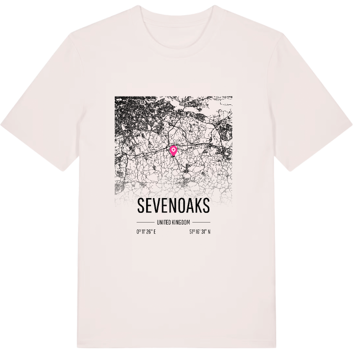 Sevenoaks karta t-shirt – t-shirt från PinShirt