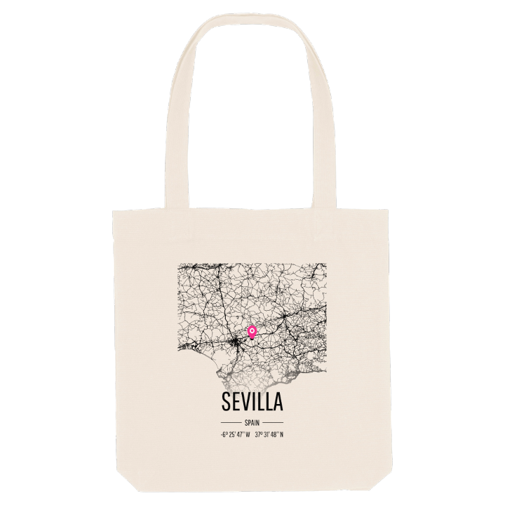 Sevilla karta tygkasse – tygkasse från PinShirt