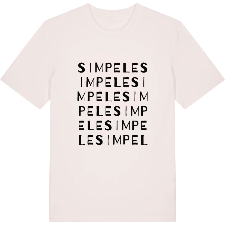 Simpele ordlek t-shirt – t-shirt från PinShirt