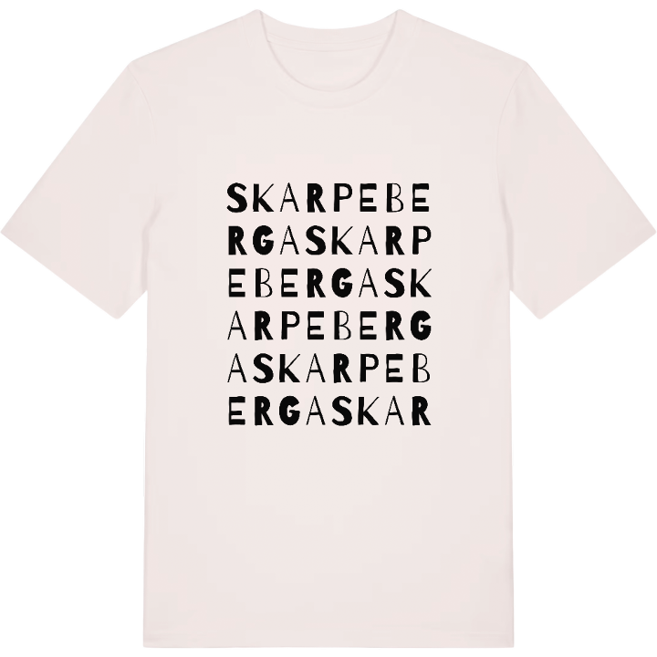 Skarpeberga ordlek t-shirt – t-shirt från PinShirt