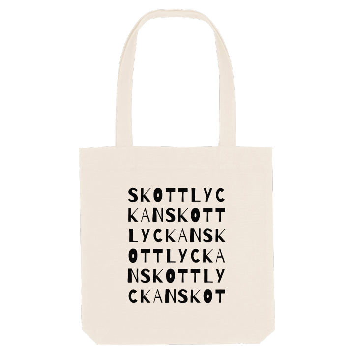 Skottlyckan ordlek tygkasse – tygkasse från PinShirt