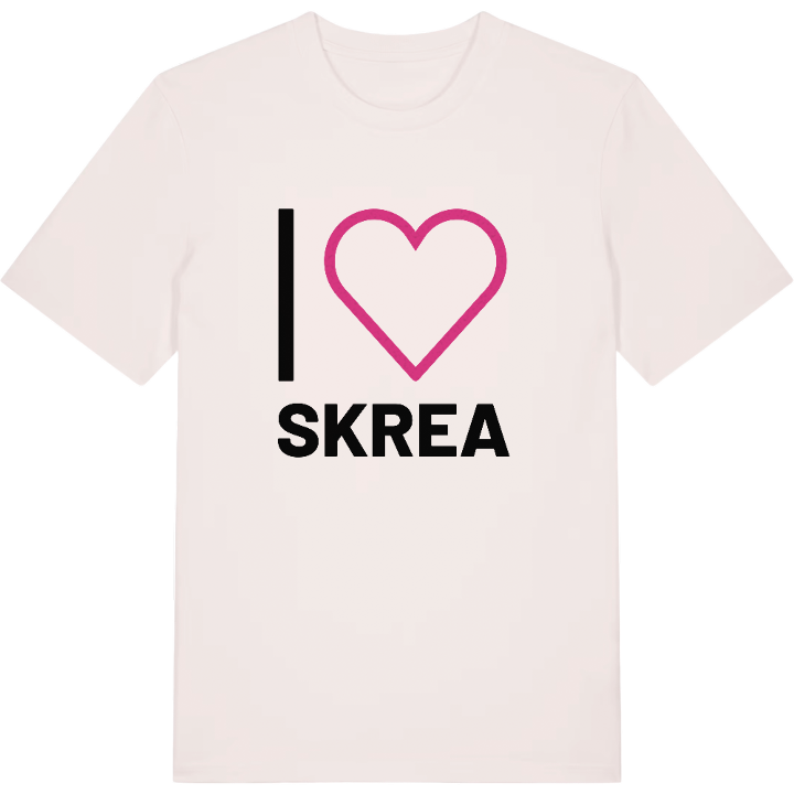 Jag älskar Skrea t-shirt stort tryck – t-shirt från PinShirt