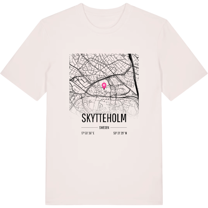 Skytteholm karta t-shirt – t-shirt från PinShirt