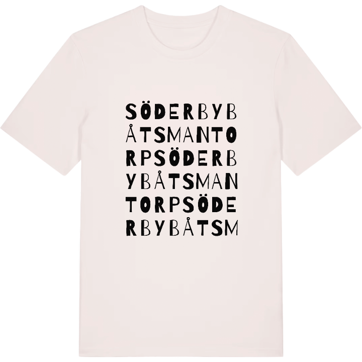 Söderby Båtsmantorp ordlek t-shirt – t-shirt från PinShirt