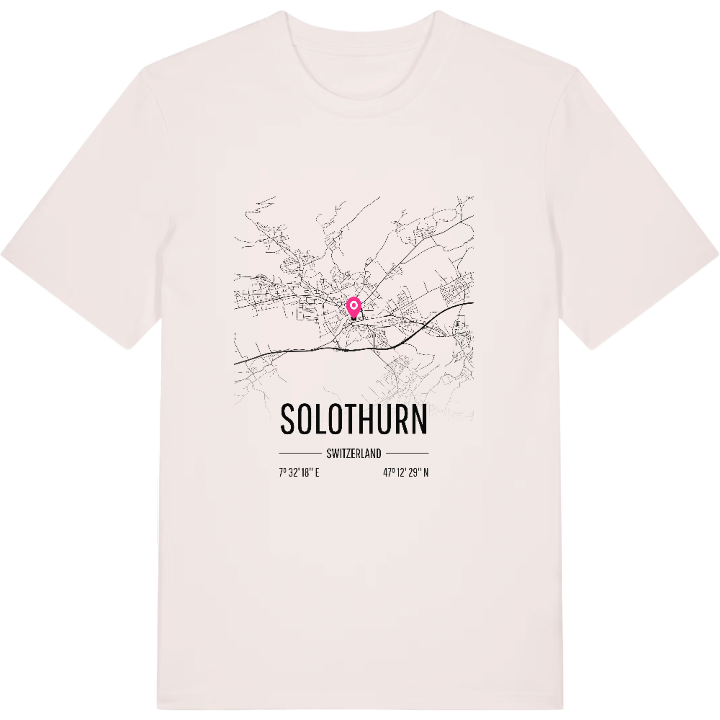 Solothurn karta t-shirt – t-shirt från PinShirt