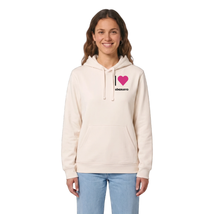 Jag älskar Söndraryd hoodie litet tryck – hoodie från PinShirt