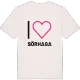 Jag älskar Sörhaga t-shirt stort tryck