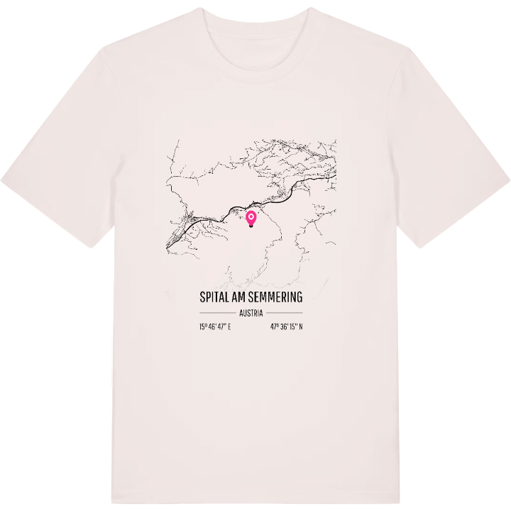 Spital am Semmering karta t-shirt – t-shirt från PinShirt