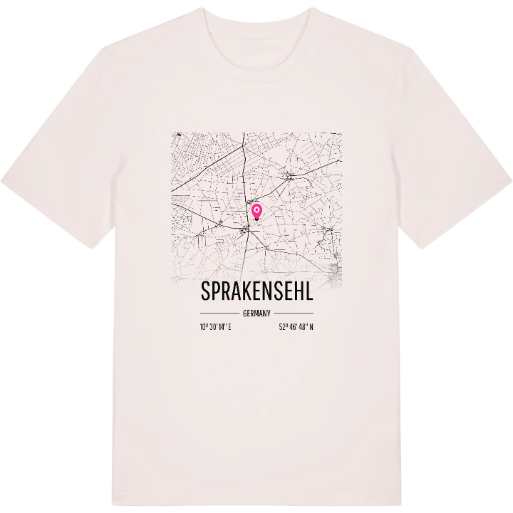 Sprakensehl karta t-shirt – t-shirt från PinShirt