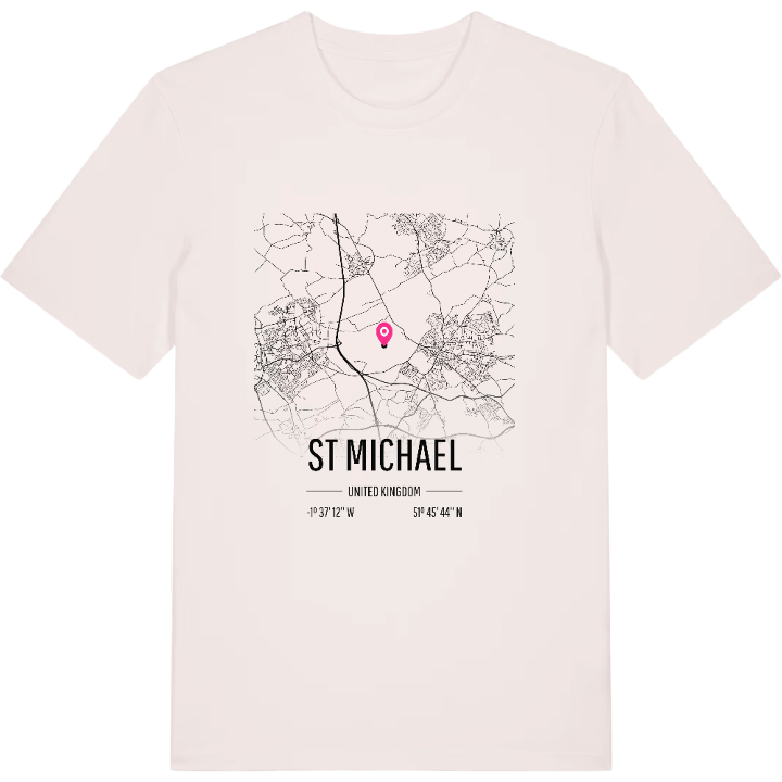 St Michael karta t-shirt – t-shirt från PinShirt