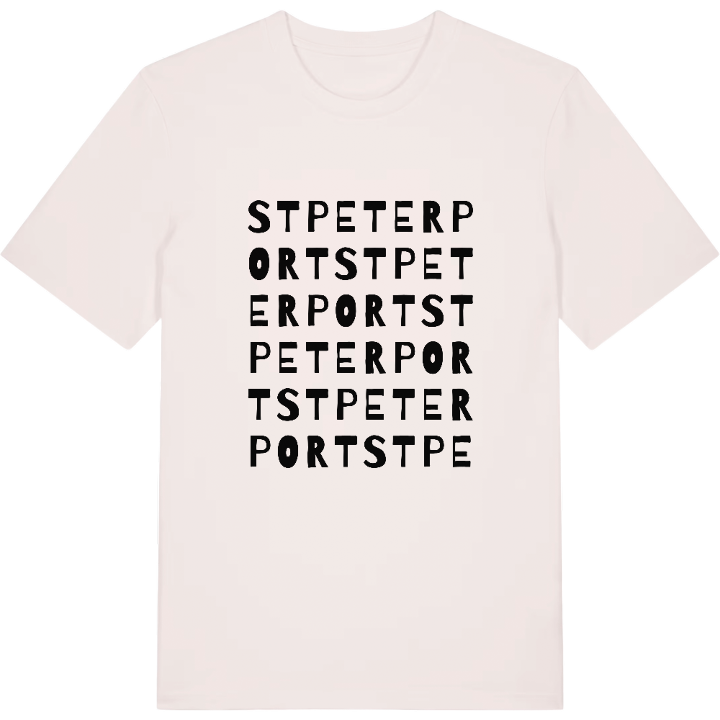 St Peter Port ordlek t-shirt – t-shirt från PinShirt