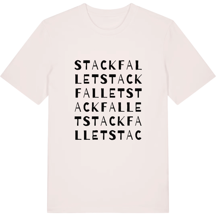 Stackfallet ordlek t-shirt – t-shirt från PinShirt