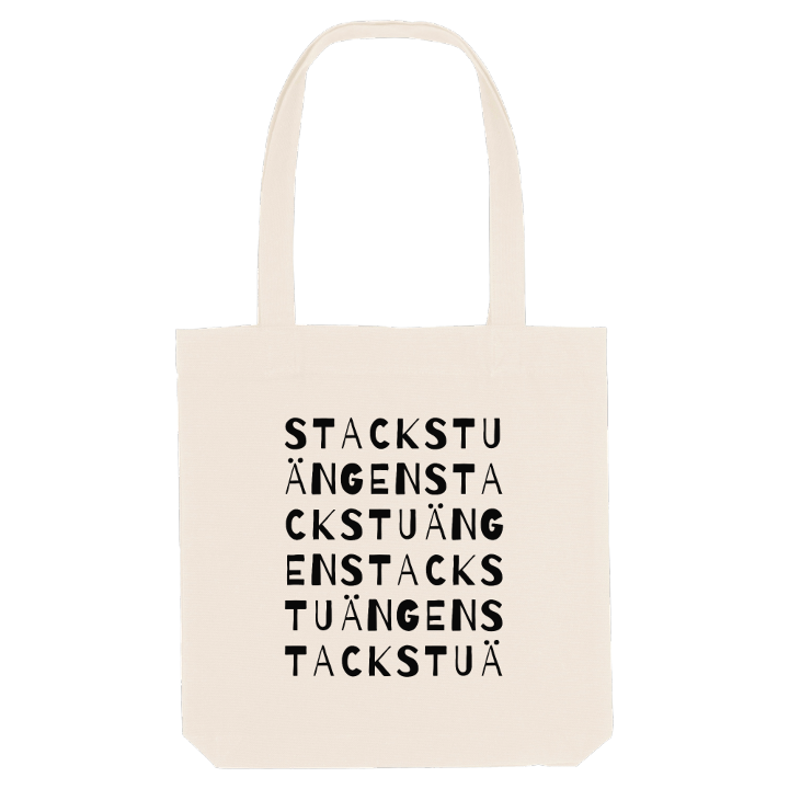 Stackstuängen ordlek tygkasse – tygkasse från PinShirt