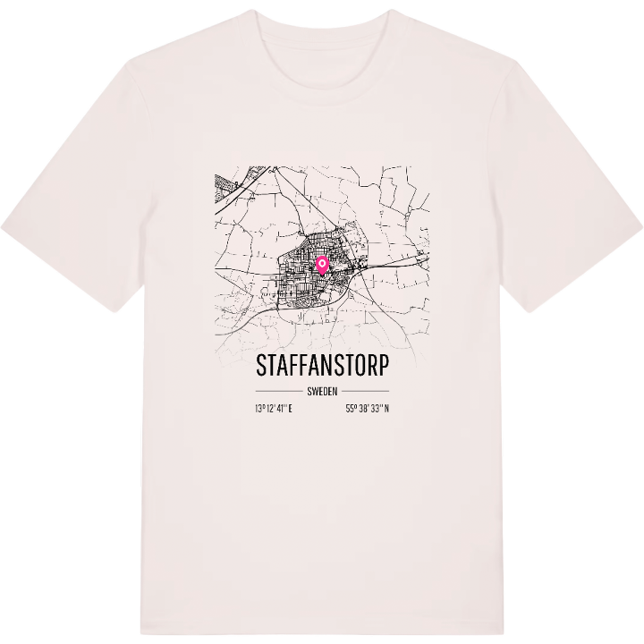 Staffanstorp karta t-shirt – t-shirt från PinShirt