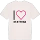 Jag älskar Stattena t-shirt stort tryck