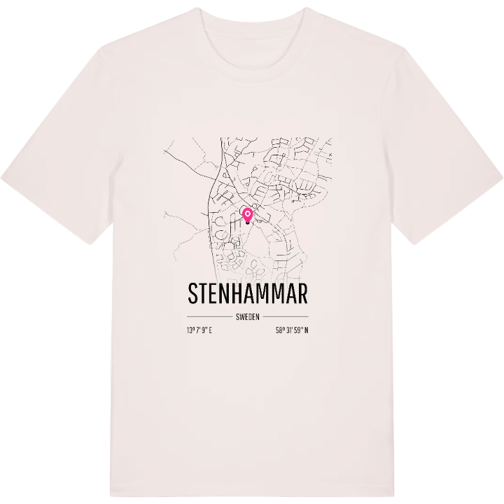 Stenhammar karta t-shirt – t-shirt från PinShirt