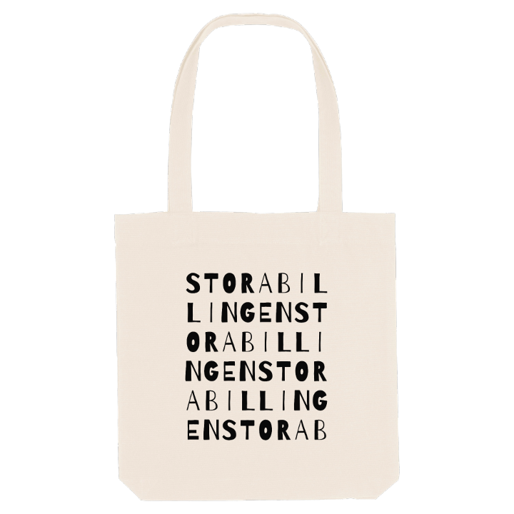 Stora Billingen ordlek tygkasse – tygkasse från PinShirt