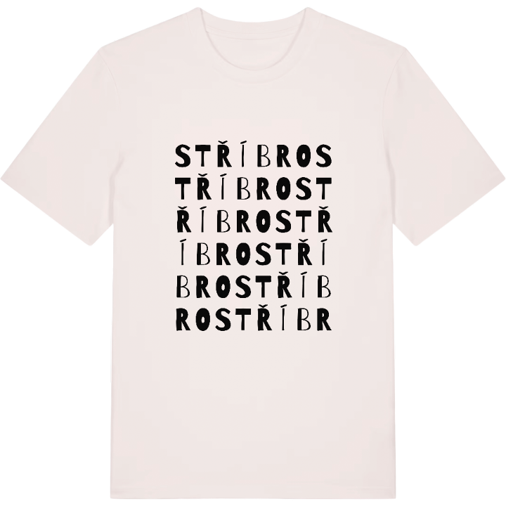 Stříbro ordlek t-shirt – t-shirt från PinShirt