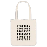 Stroobos ordlek tygkasse